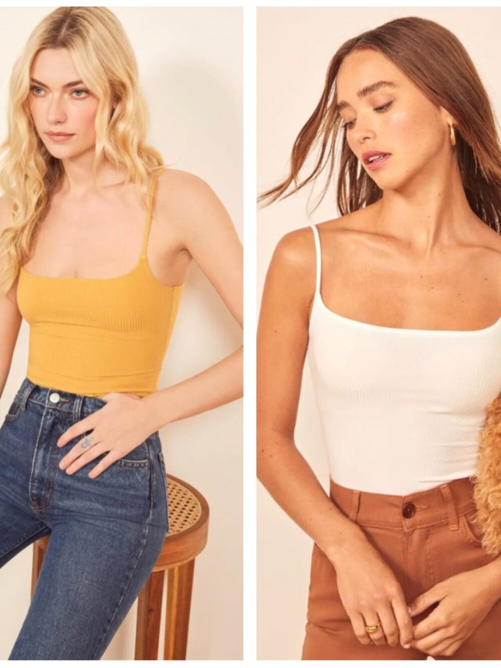 REFORMATION - NWOT Carrie Tank (Set of 2) - Picture 1 of 7